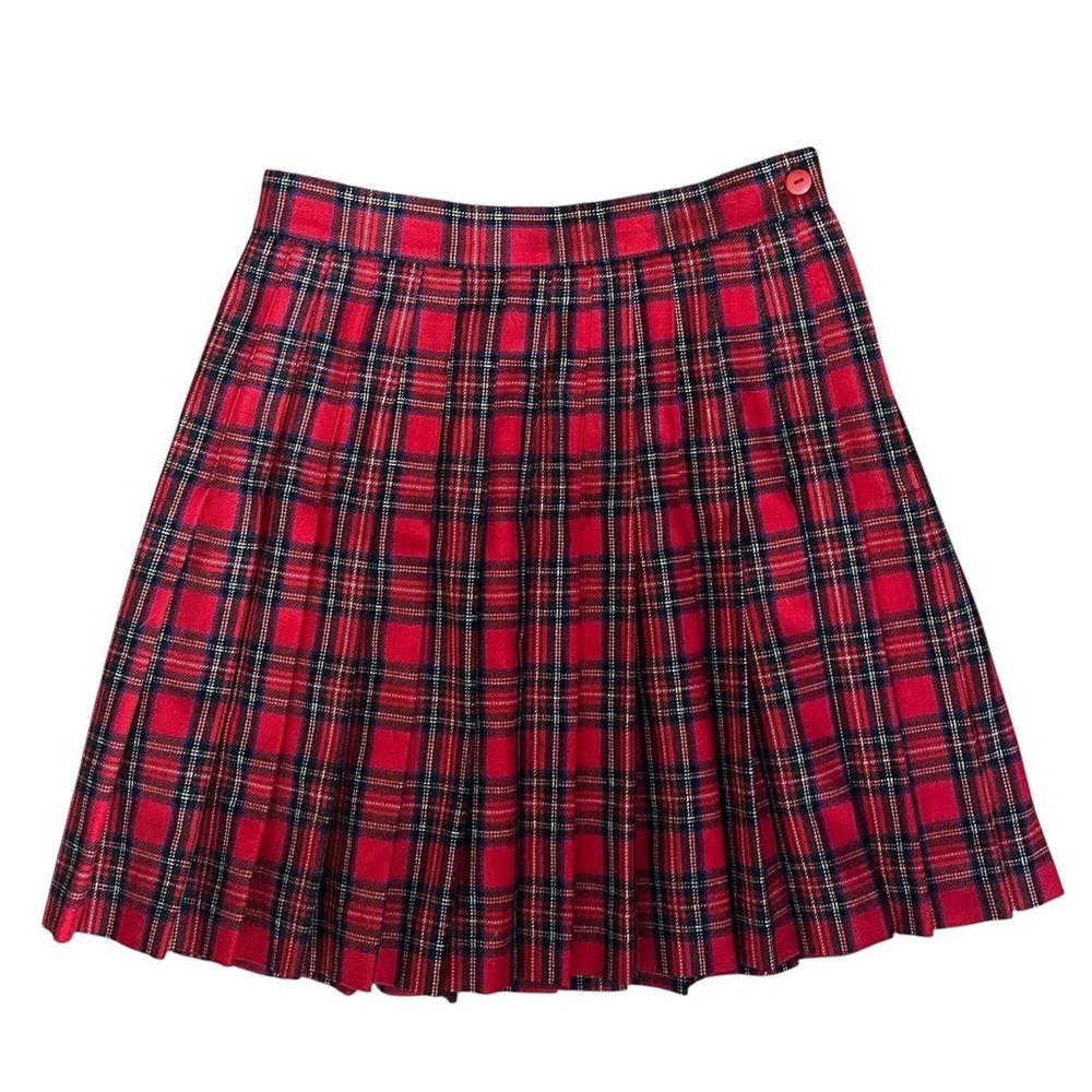 Vintage Red Tartan Skirt